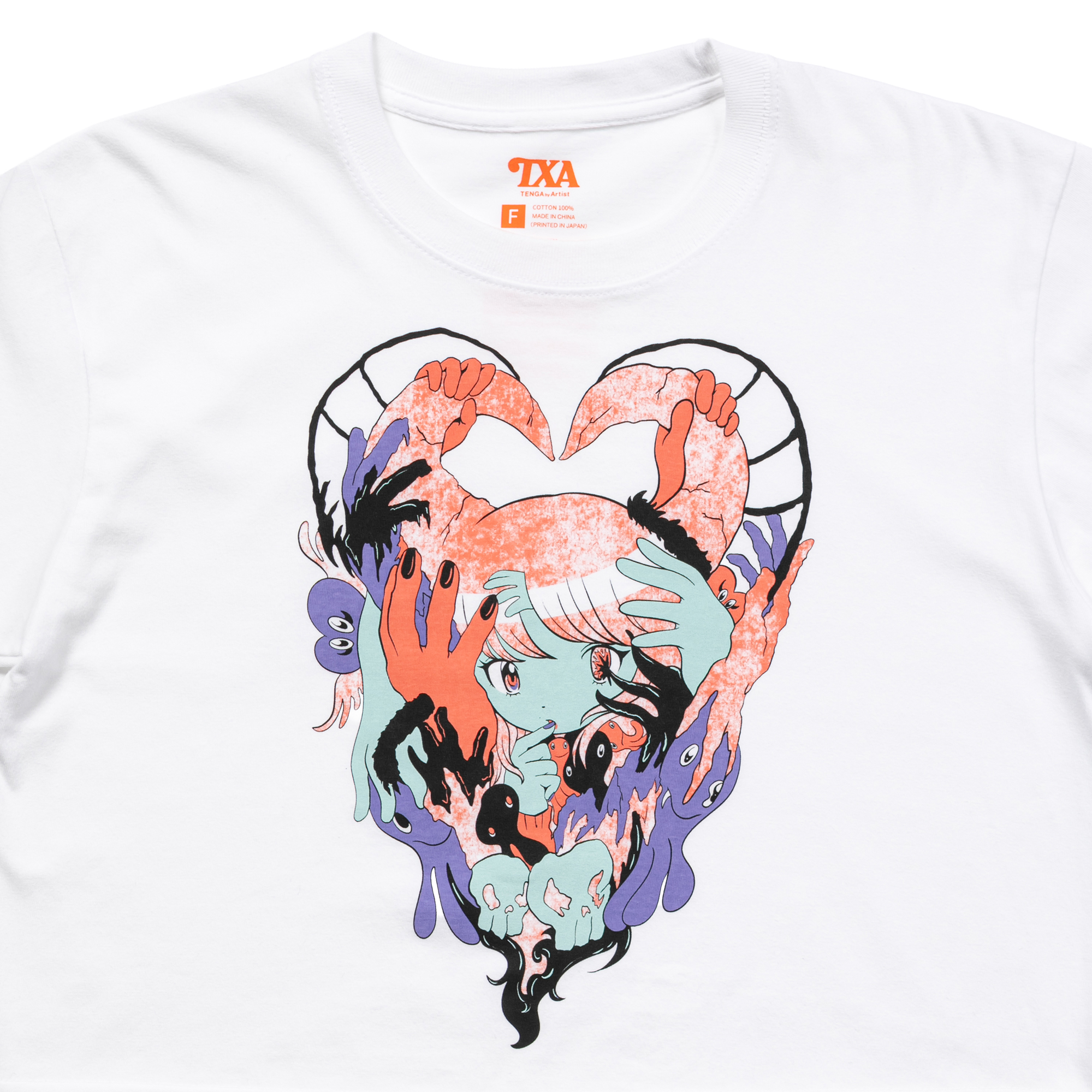 田中かえ Cropped T-shirt White