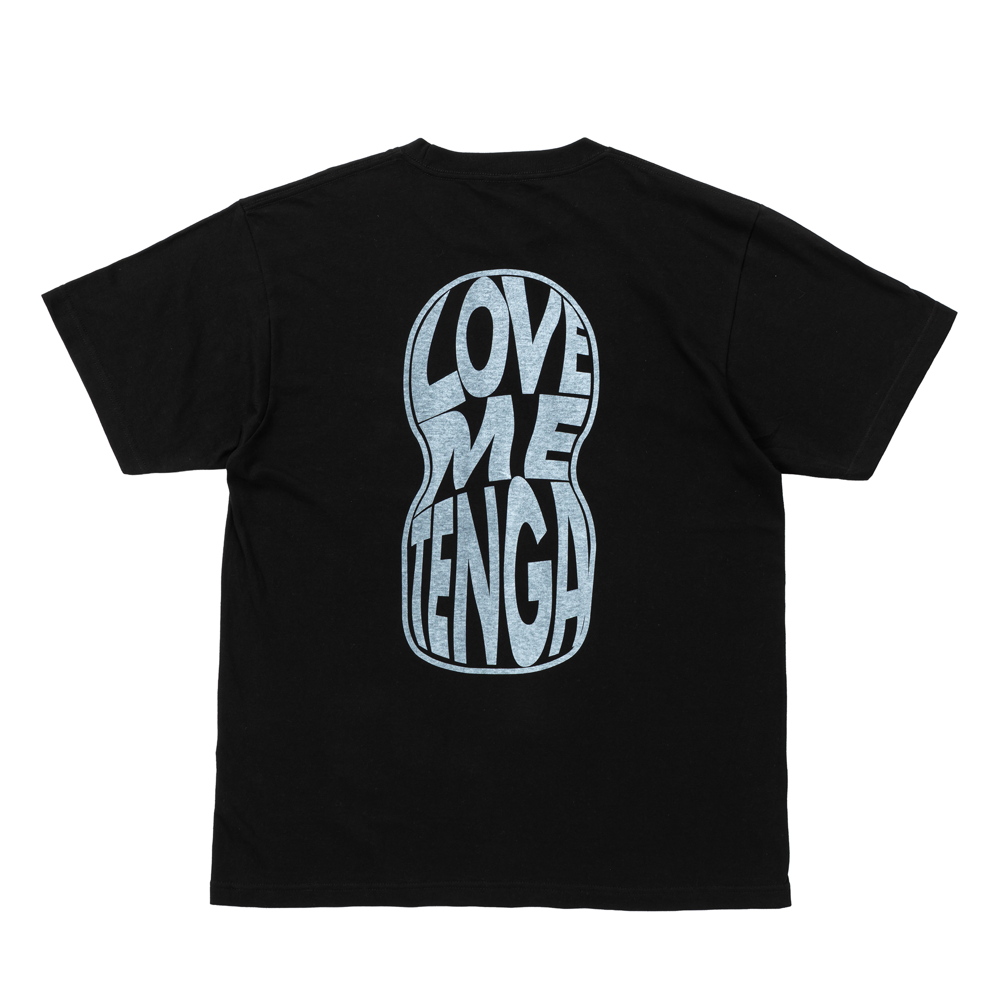 LOVE ME TENGA 変形 Tシャツ ブラック サイズ: L
