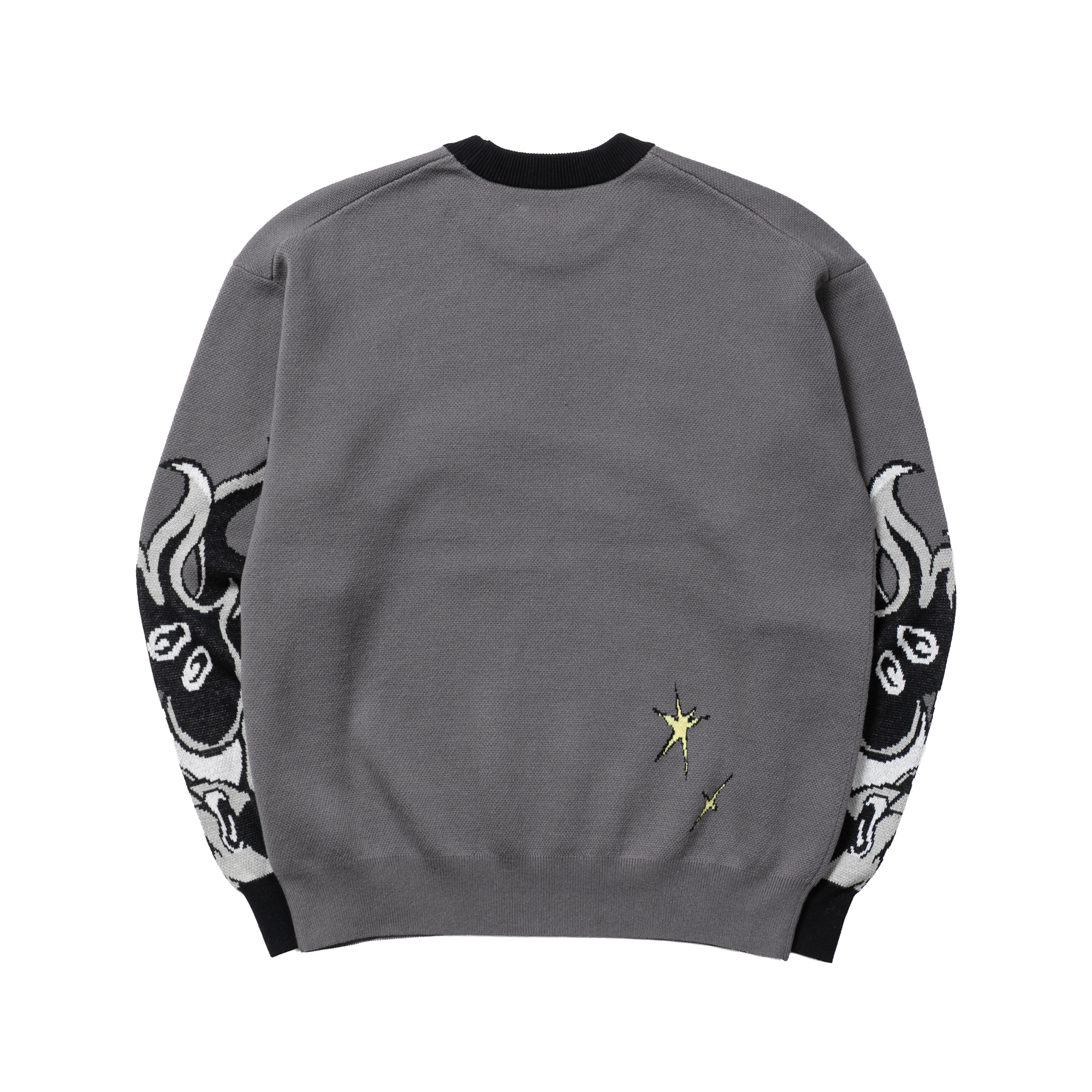 田中かえ Jacquard Sweater Gray サイズ: 1