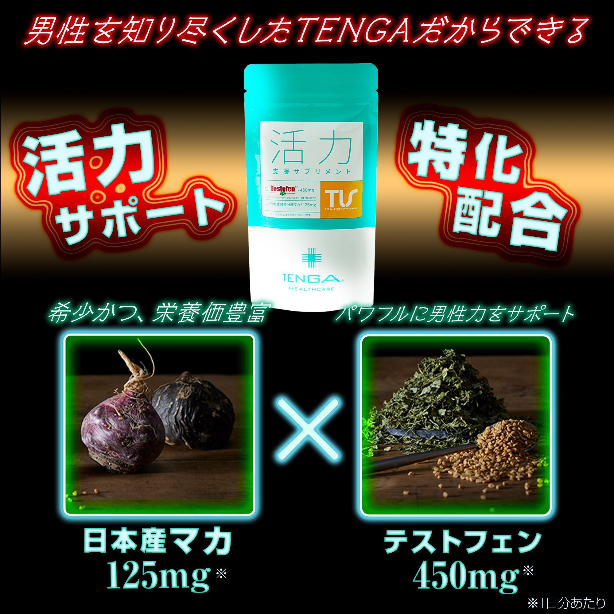 活力支援サプリメント（TENGA MEN'S CHECKER付き）