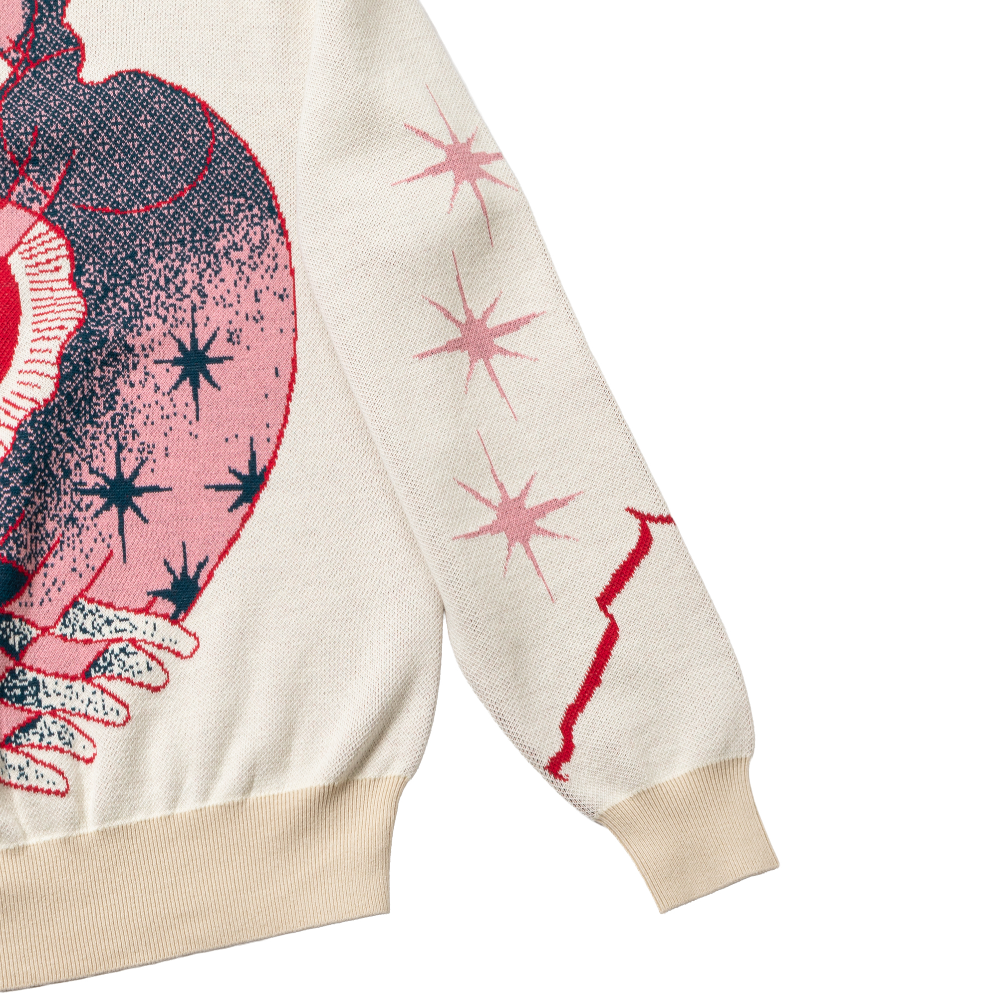 大河紀 Jacquard Sweater Beige/Ebony サイズ: 1, カラー: ベージュ