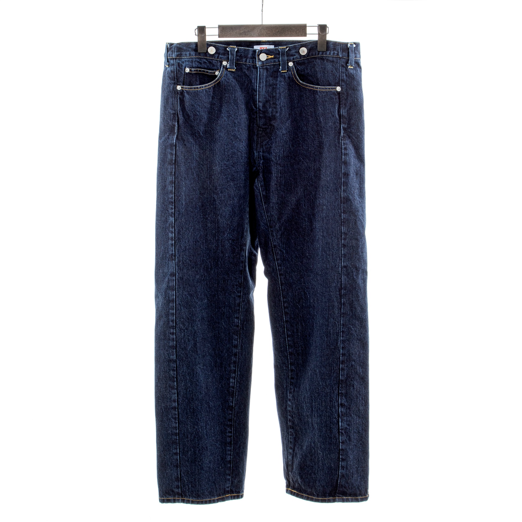 Box-shaped Jeans Washed Indigo サイズ: 2