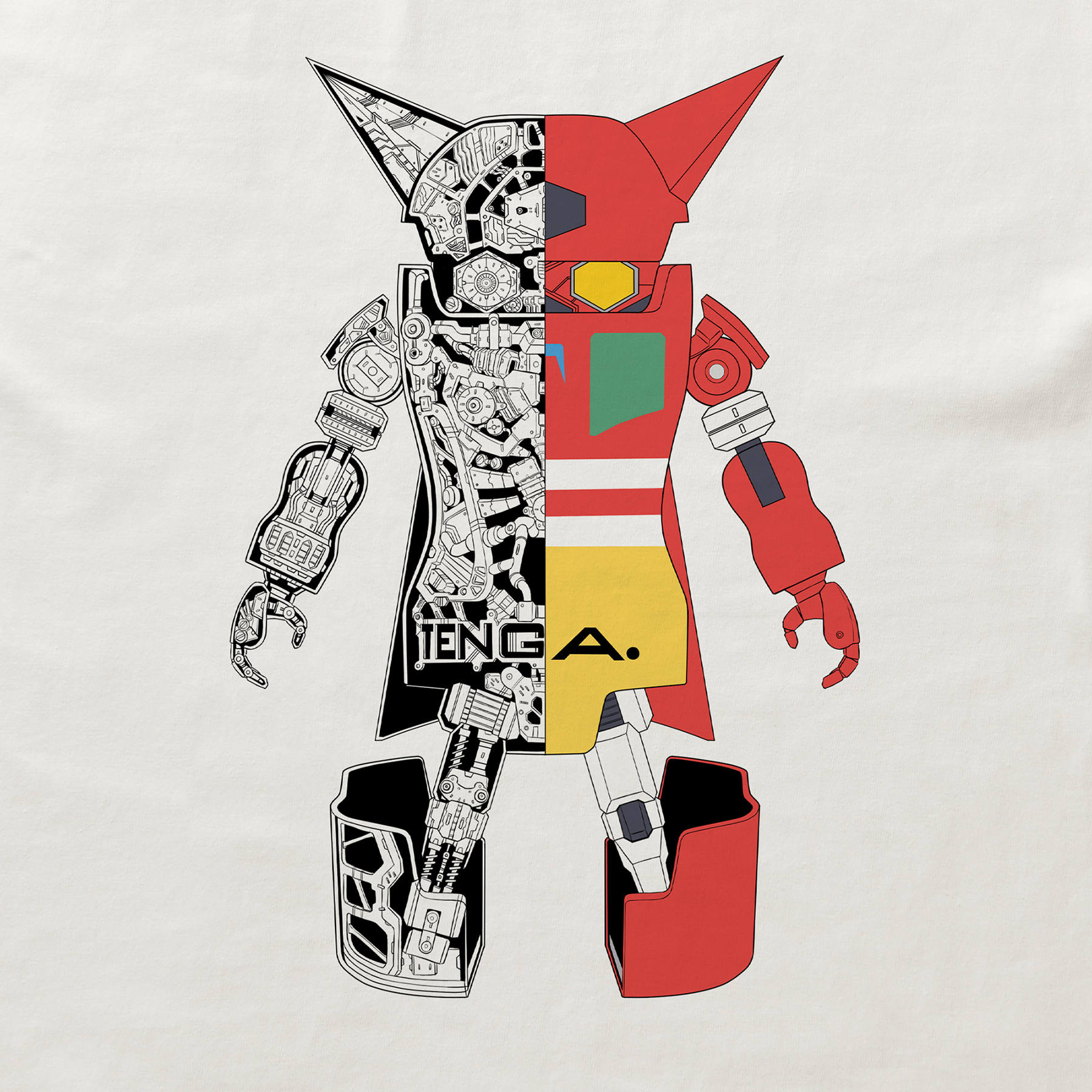 TENGA ROBO Tee【GETTER ROBOT Collaboration】WHITE サイズ: S