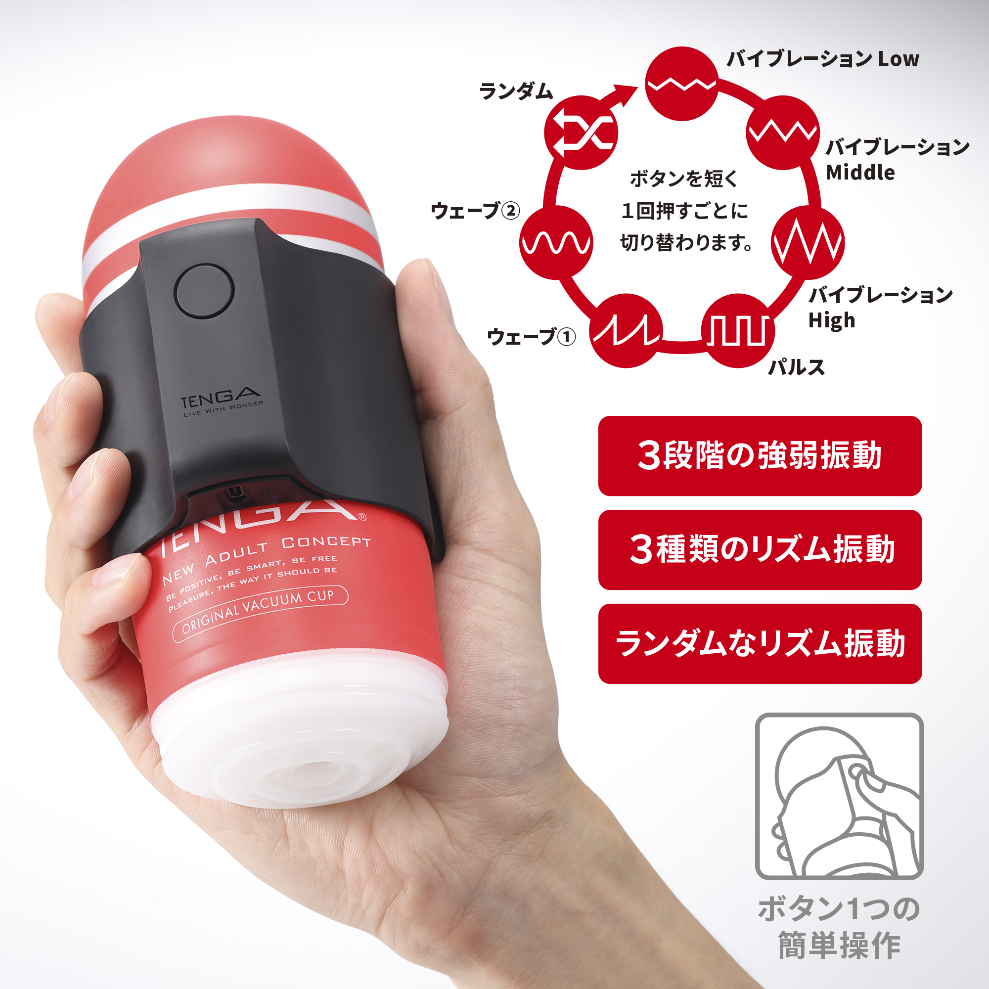 【カップが選べる】CUP VIBRATOR＋CUP 6本セット