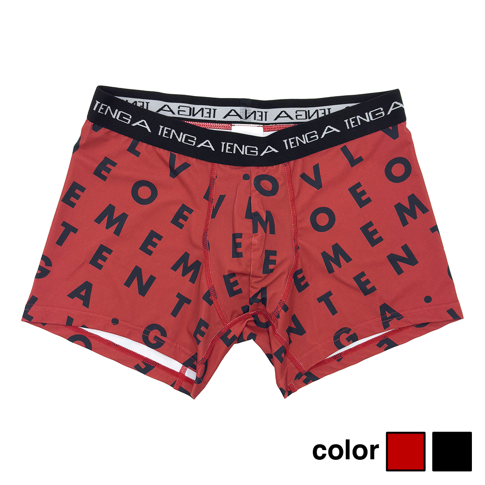 LOVE ME TENGA. BOXER PANTS RED/BLACK カラー: レッド, サイズ: L