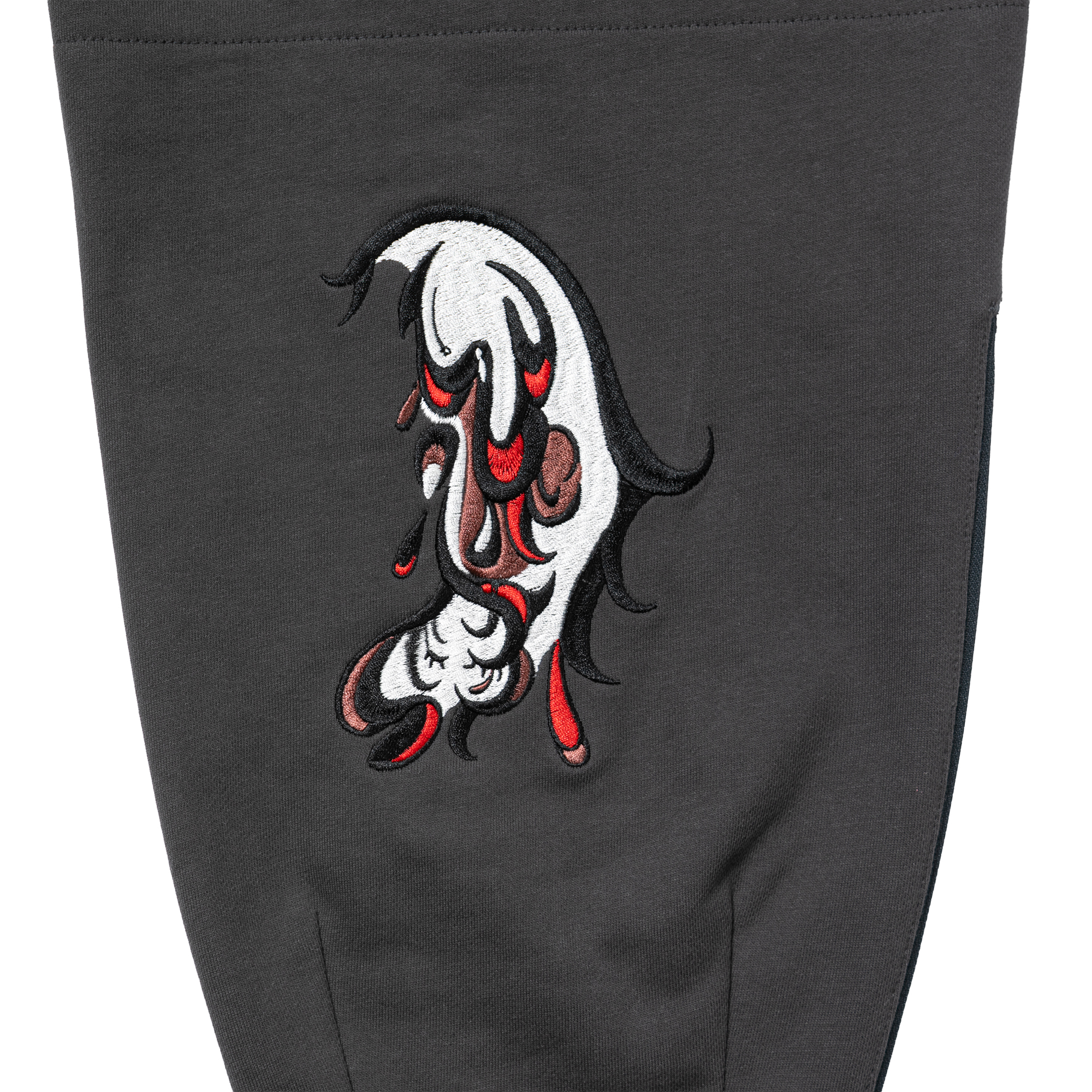 田中かえ Embroidery Sweatpants Charcoal/Olive サイズ: 1, カラー: チャコール