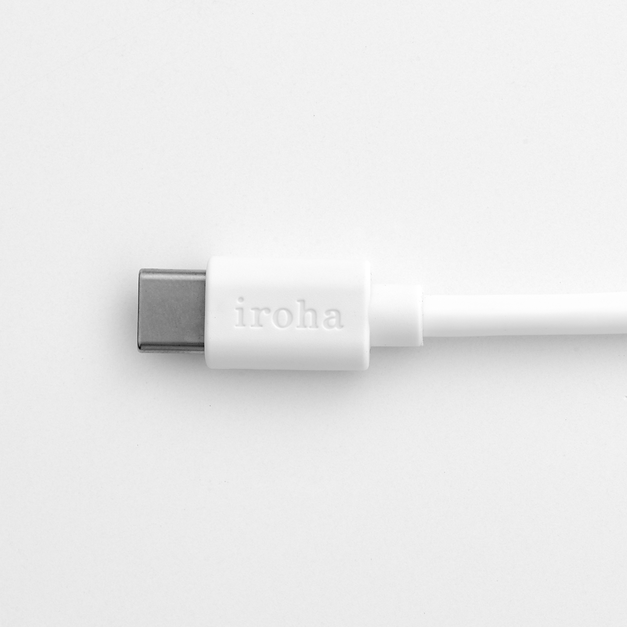 irohaシリーズ 充電ケーブル WH（USB-C/USB-C)