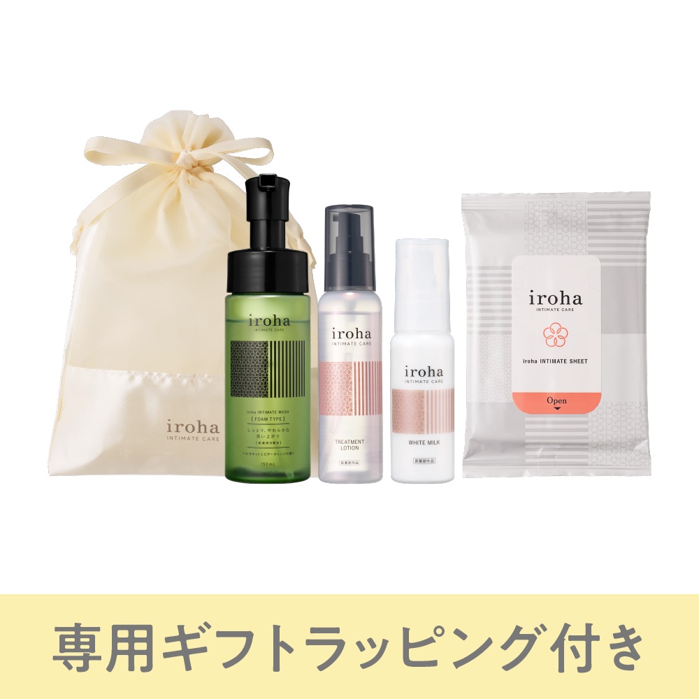 iroha INTIMATE CARE GIFT【FOAM TYPE 4点セット】
