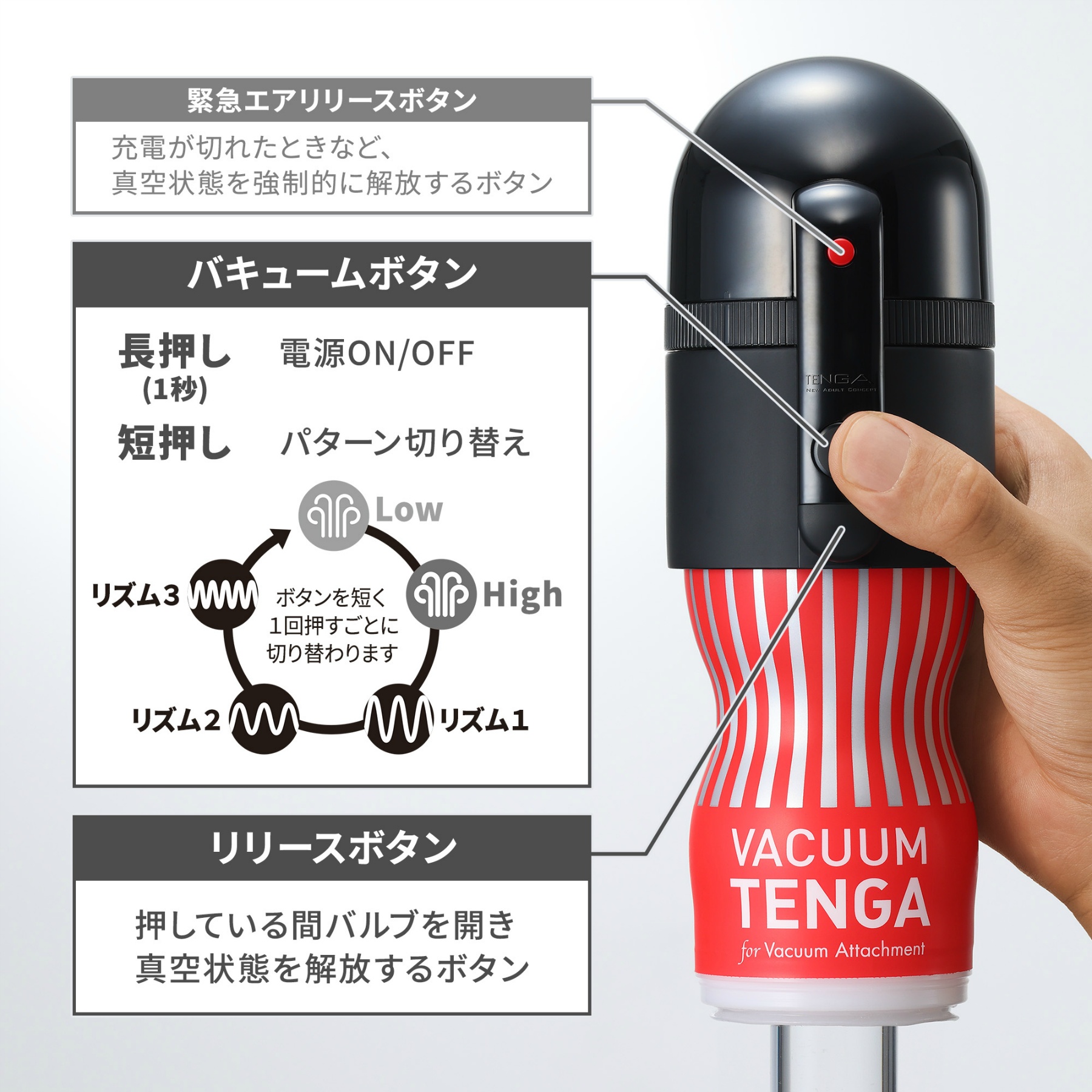 【カップが選べる】VACUUM MAX＋CUP 6本セット