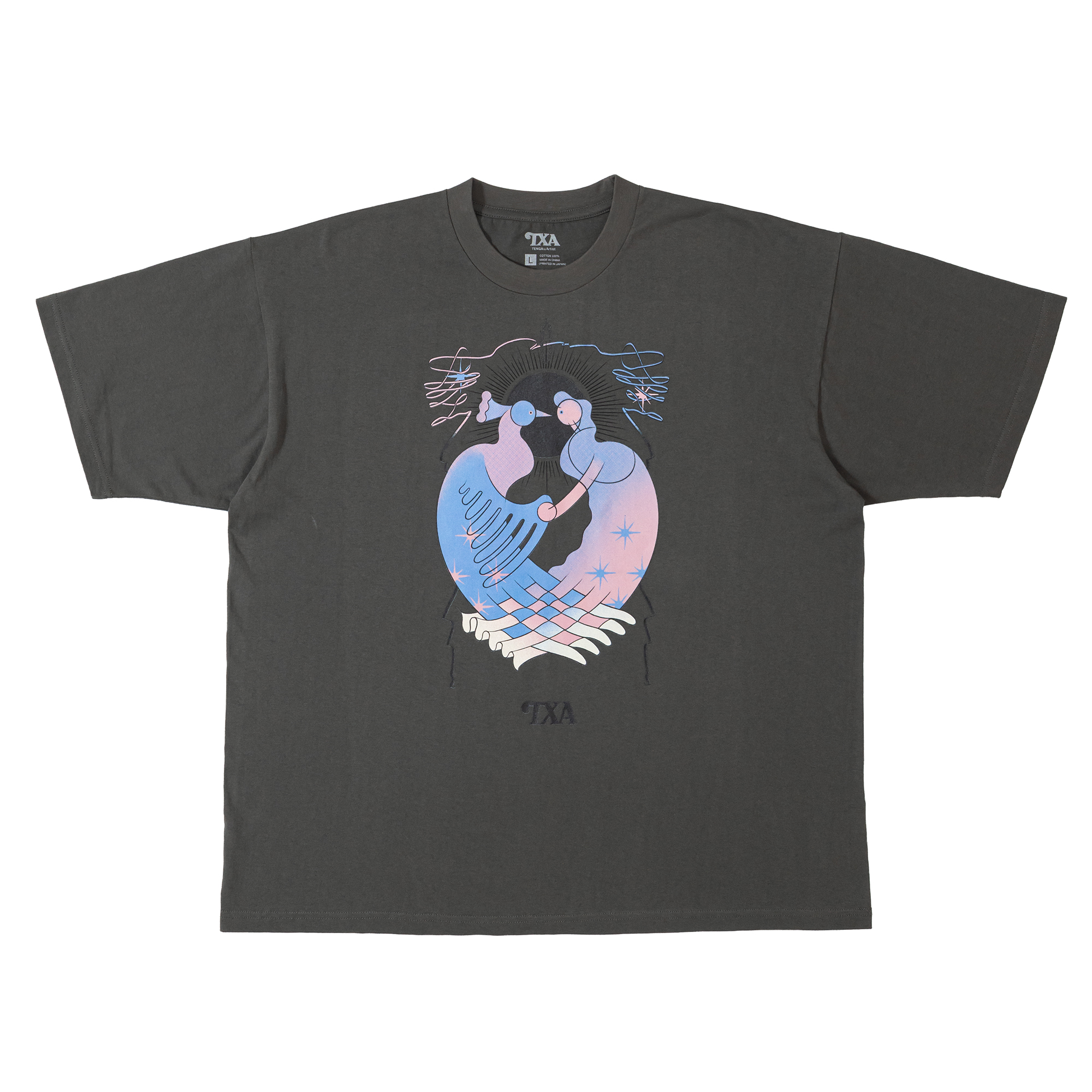大河紀 S/S T-shirt Smoke Black サイズ: L
