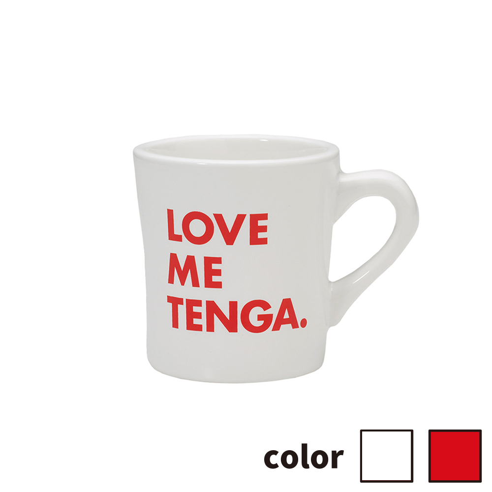 LOVE ME TENGA マグカップ White/Red カラー: ホワイト