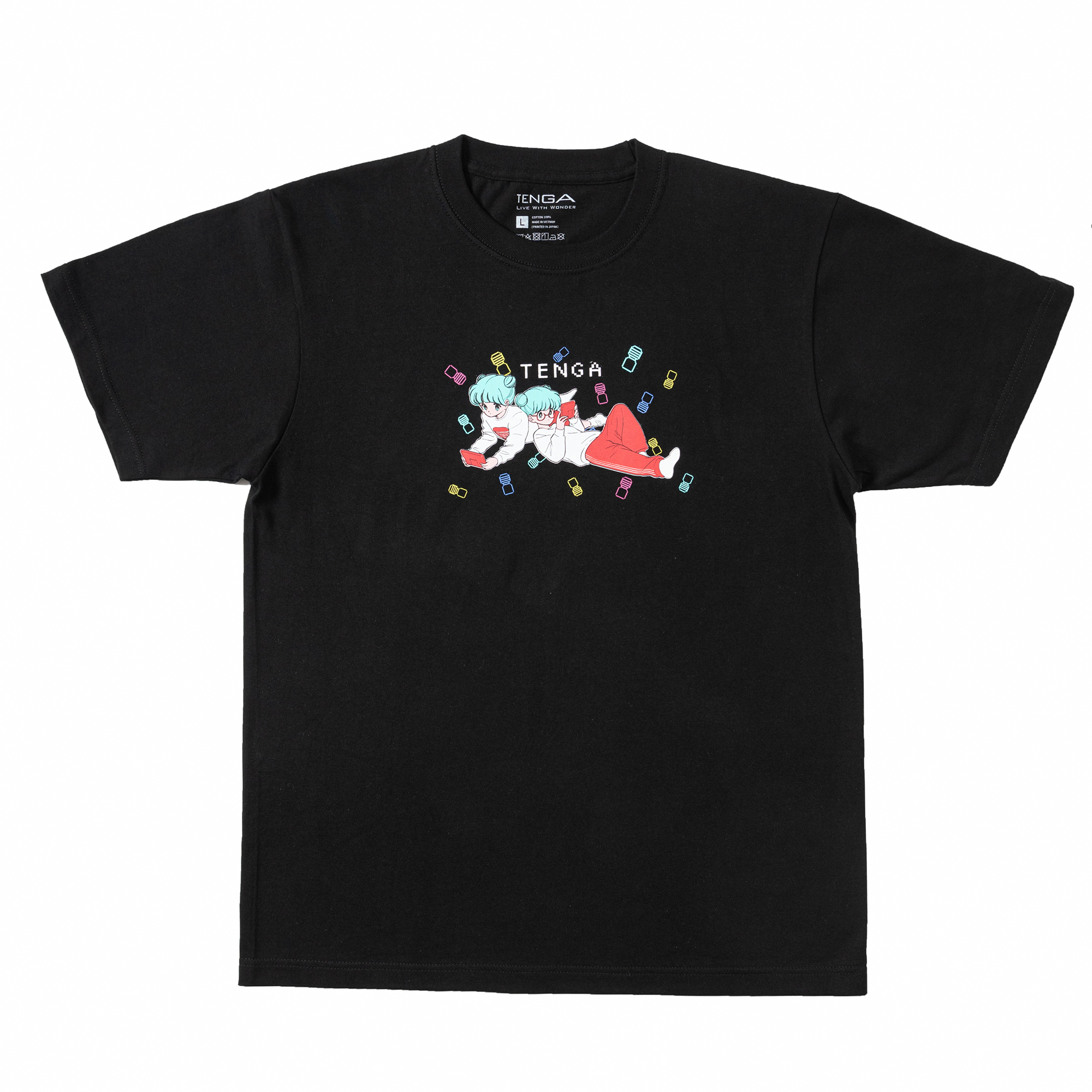 【TENGA×ボブa.k.aえんちゃん】PLAY GAME Tシャツ_02 ブラック サイズ: XL