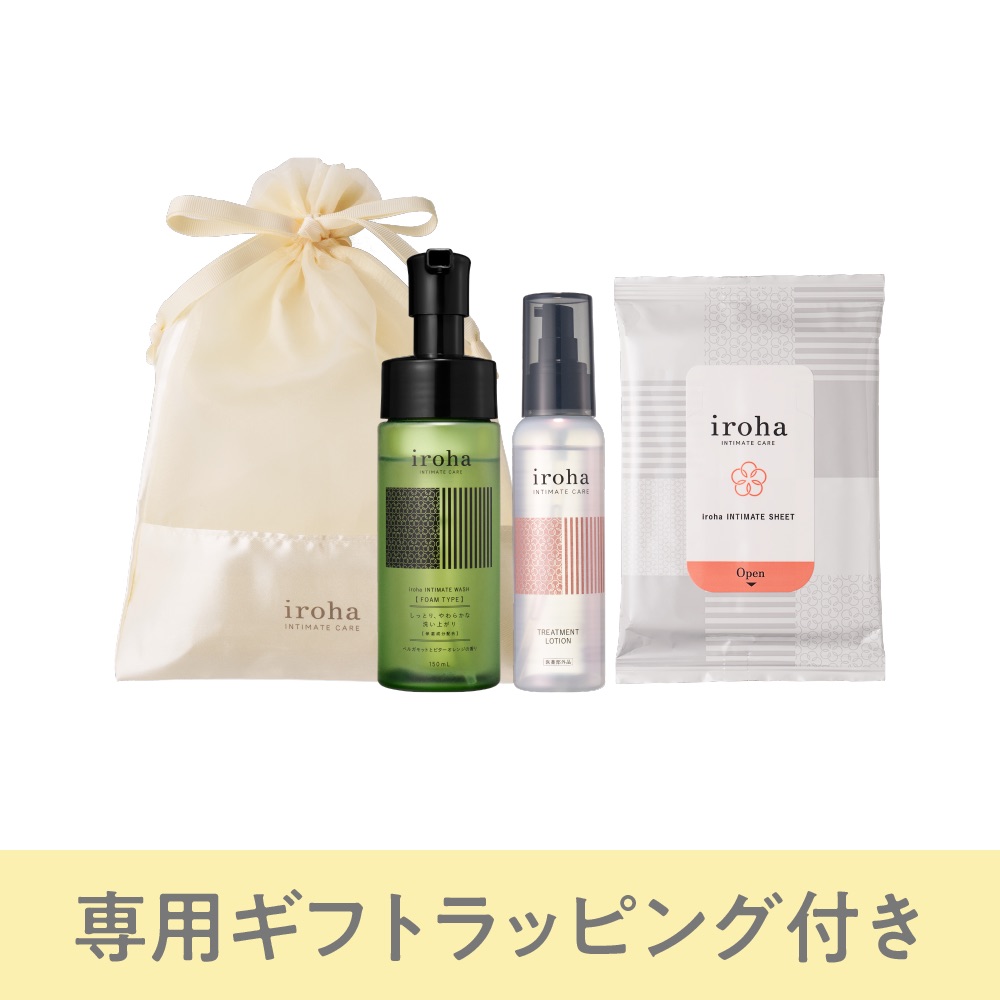 iroha INTIMATE CARE GIFT【FOAM TYPE 3点セット】