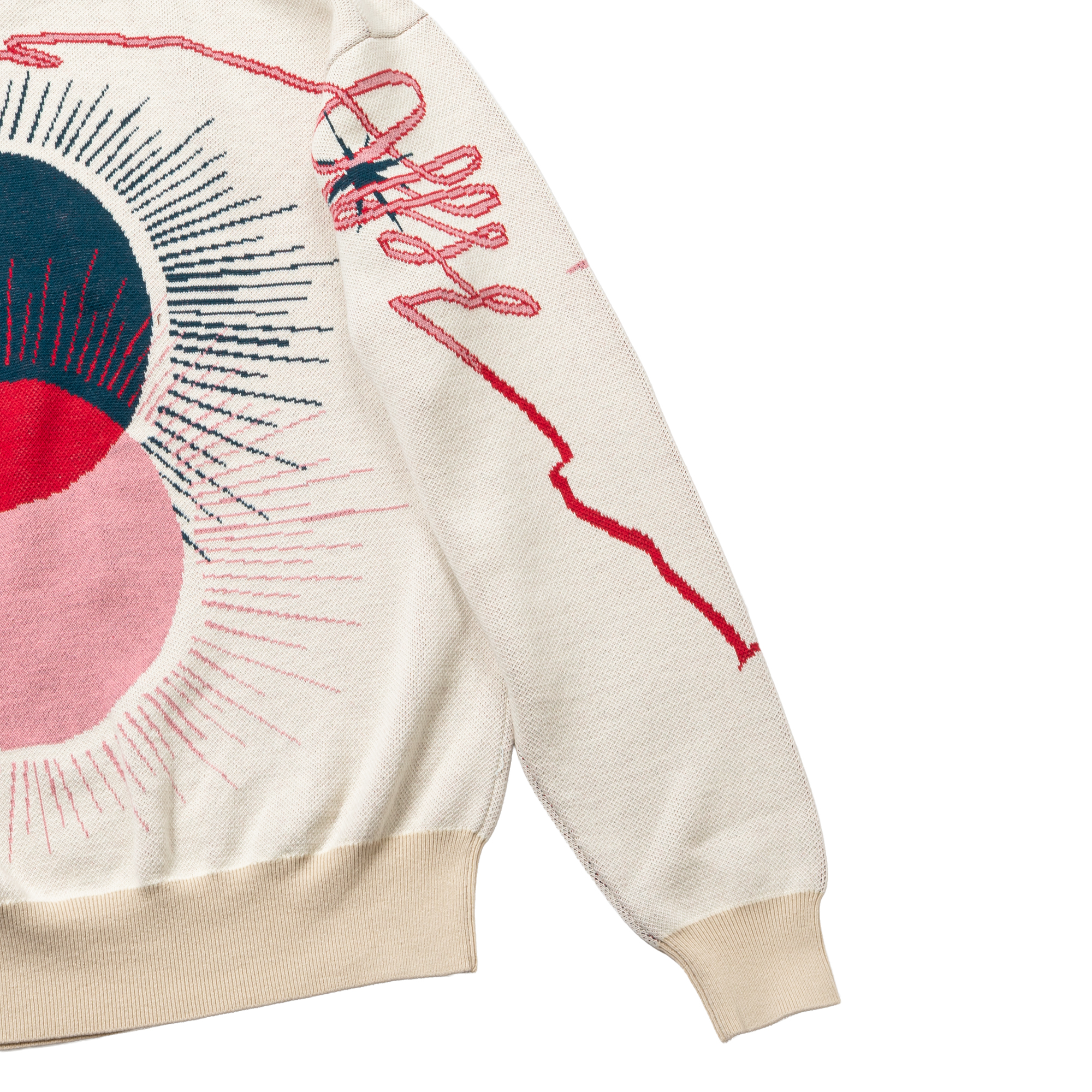 大河紀 Jacquard Sweater Beige/Ebony サイズ: 1, カラー: ベージュ