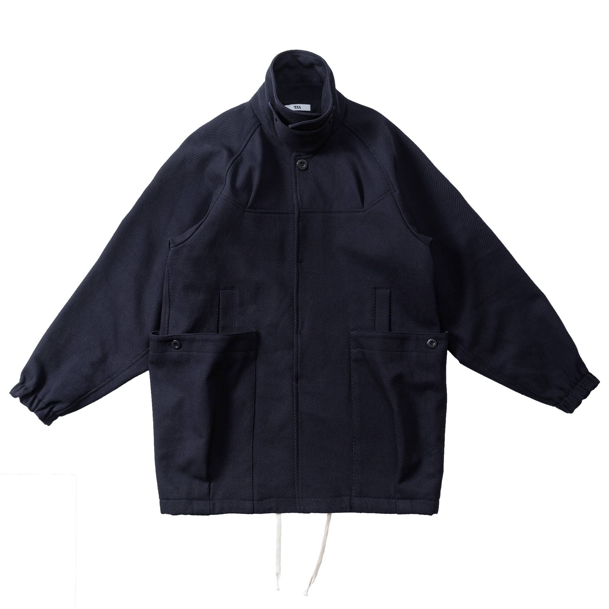 Cotton Kersey bouquet Coat Navy サイズ: 2