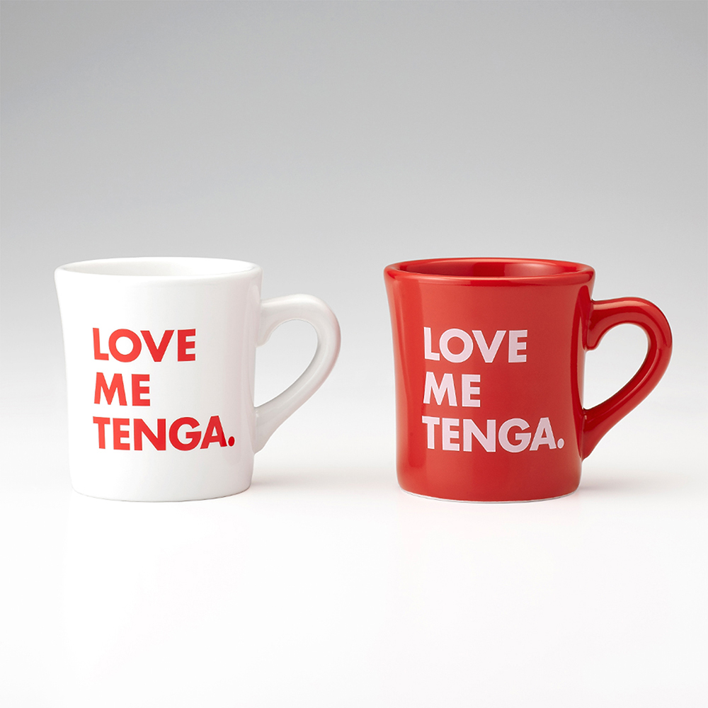 LOVE ME TENGA マグカップ White/Red カラー: ホワイト