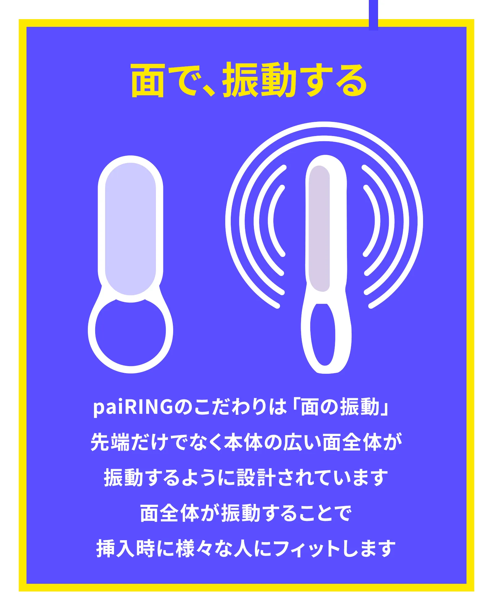 面で振動する