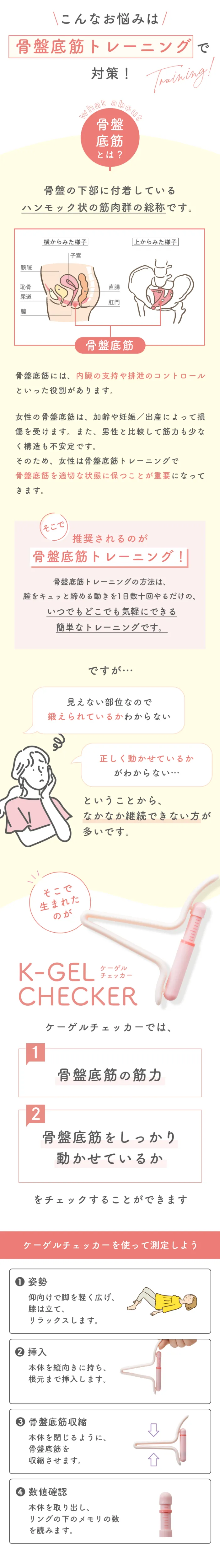 こんなお悩みは骨盤底筋トレーニングで対策！