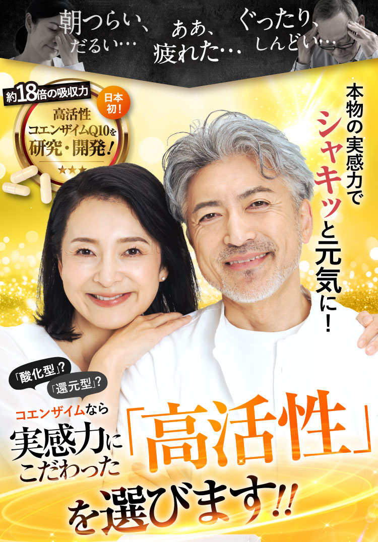 コエンザイムなら絶対に高活性を選びます