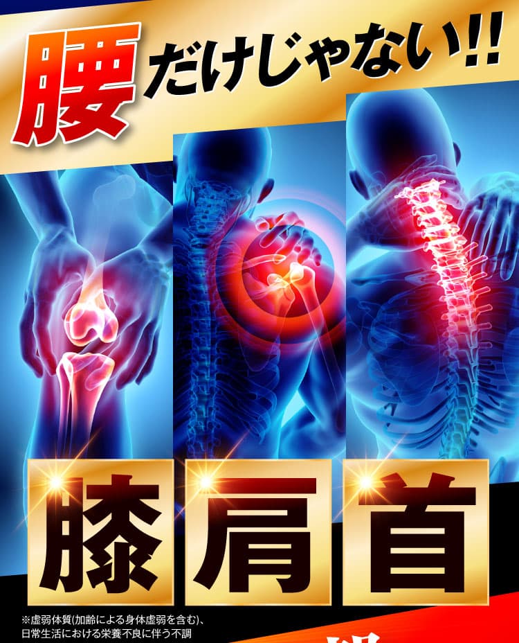 腰だけじゃない