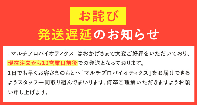 発送遅延のお知らせ