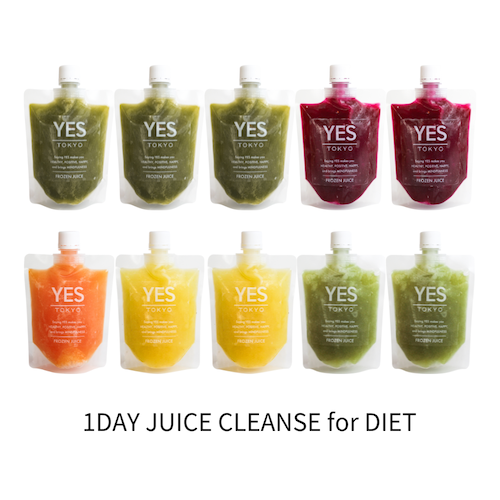 【ONLINE STORE 限定】オリジナルコールドプレスジュース 1DAY JUICE CLEANSE for DIET(200ml×10pc)