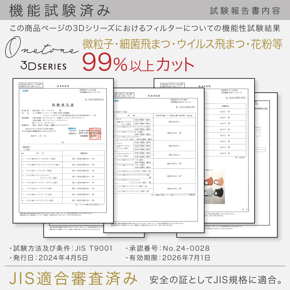 【 マスコード / MASCODE】3Dマスク ワントーンシリーズ 10袋70枚セット