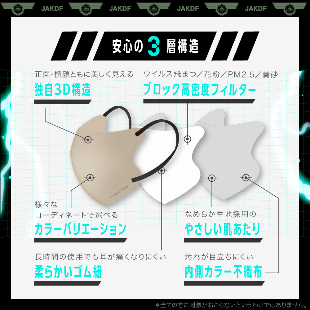 ［10/1以降順次お届け］【マスコード／MASCODE】3Dシリーズ 怪獣8号限定デザイン