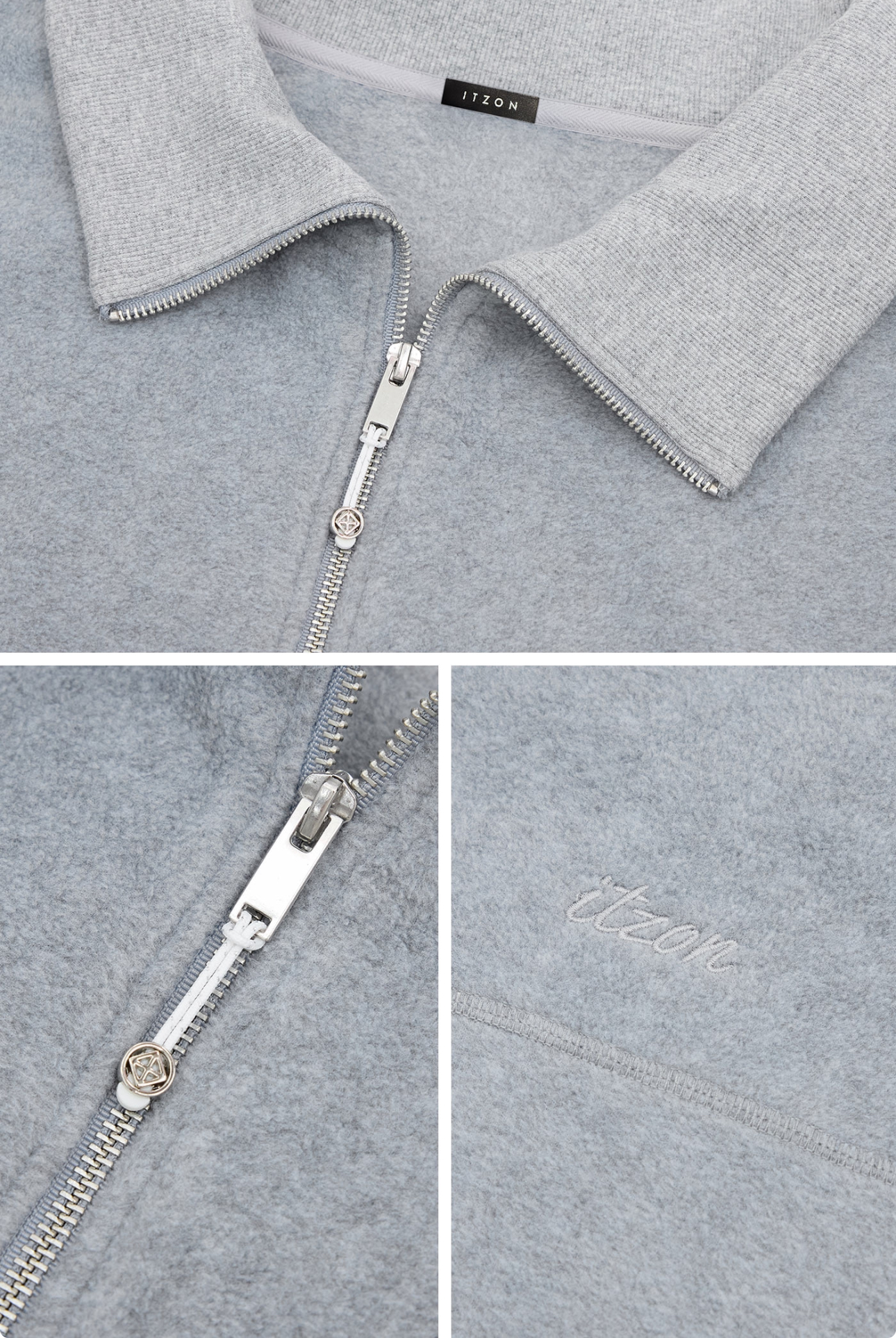 OV354 FLEECE VEST L.MELANGE GRAY SOLID サイズ: F