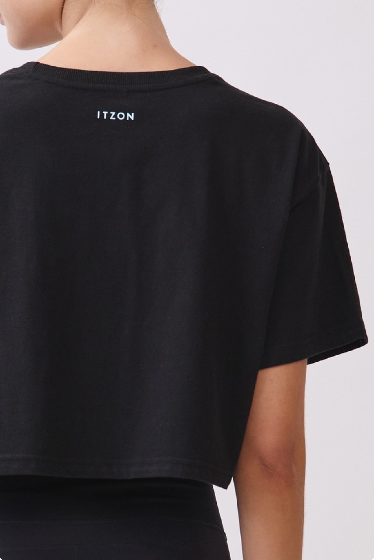 TS113 BRUSHED CROP T-SHIRT BLACK サイズ: F