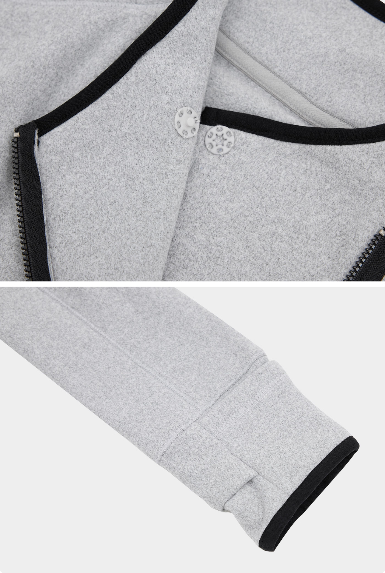 OZ351 ASYMMETRIC ZIP FLEECE JACKET サイズ: SS