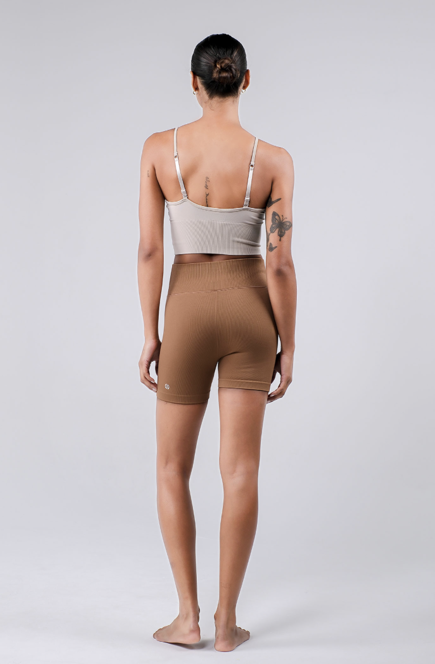 PS441 DOUBLE 3/4 SHORTS MOCHA サイズ: S/M