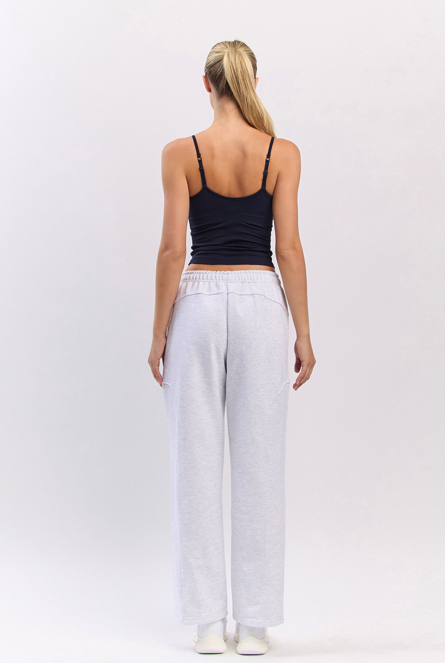 PJ461 RIBBED BLOCK PANTS L.GRAY サイズ: ONESIZE