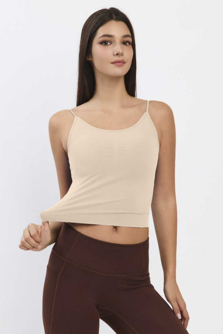 TT024 SEAMLESS TANKTOP BEIGE