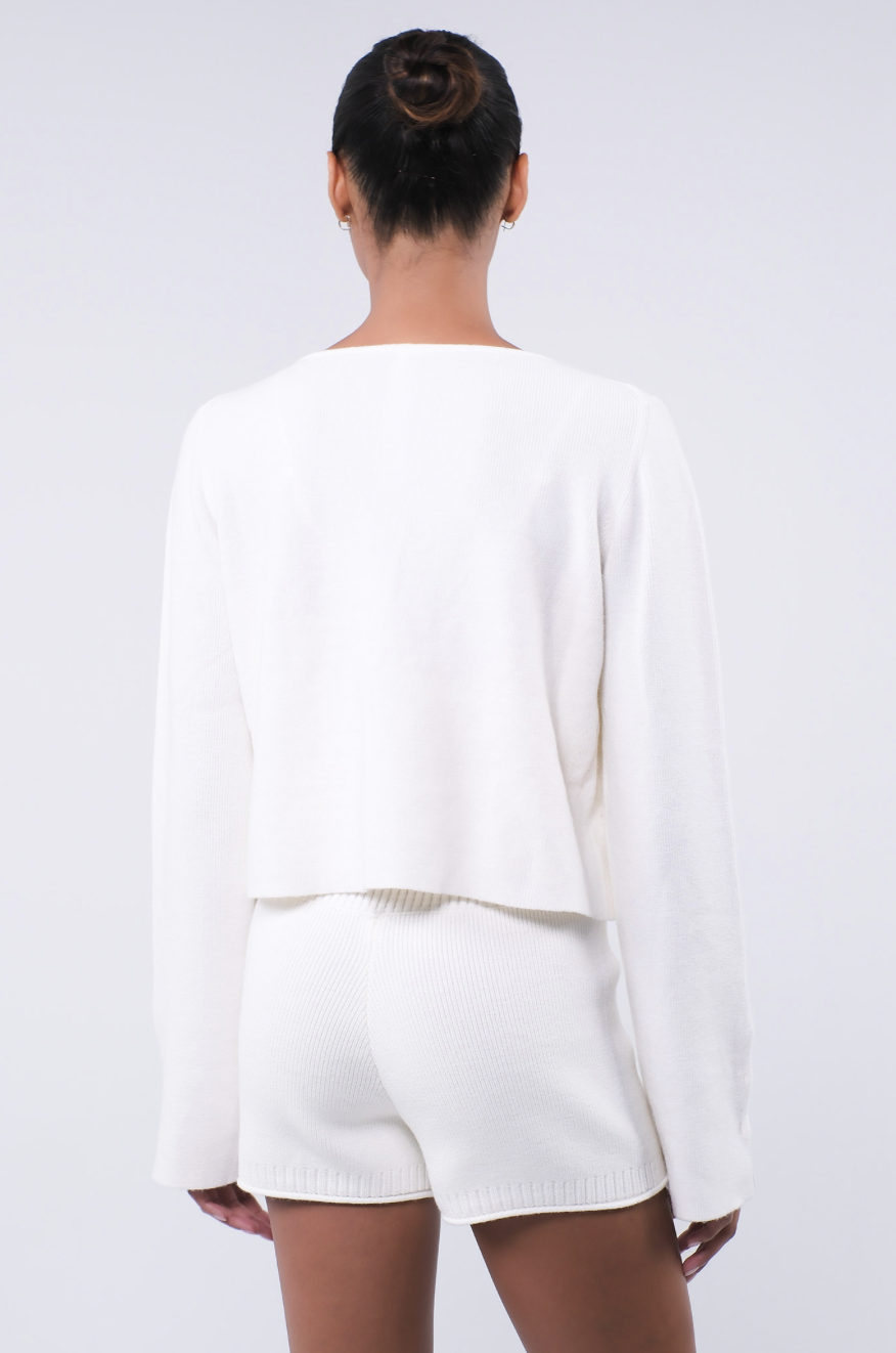 SC244 STRAP CARDIGAN IVORY サイズ: F