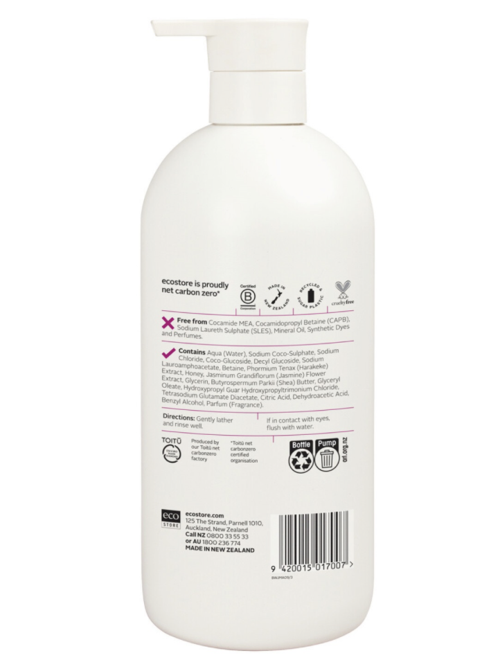 【ecostore】ボディウォッシュ ＜ジャスミン＆マヌカハニー＞ 900mL