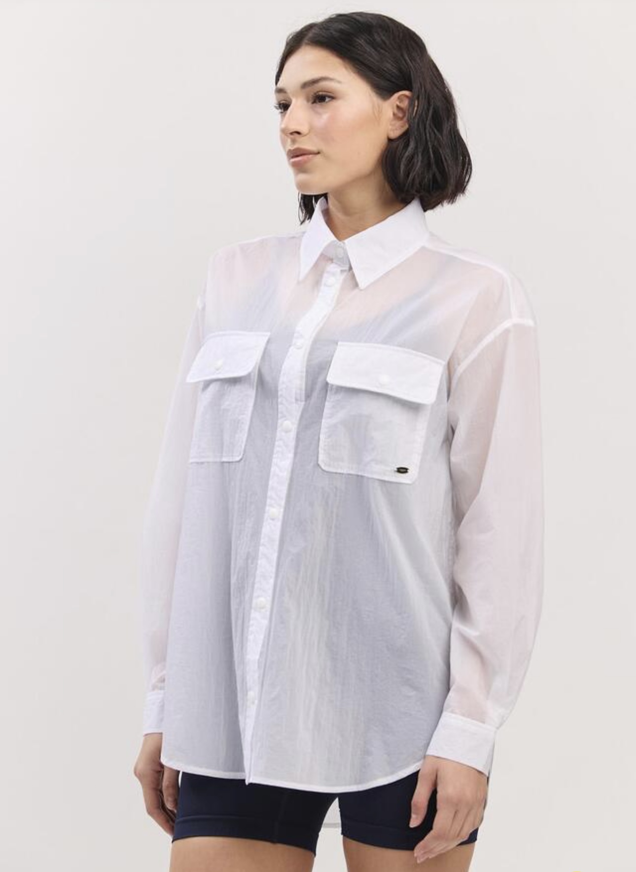 ST181 BACK SLIT SHIRT WHITE サイズ: ONESIZE