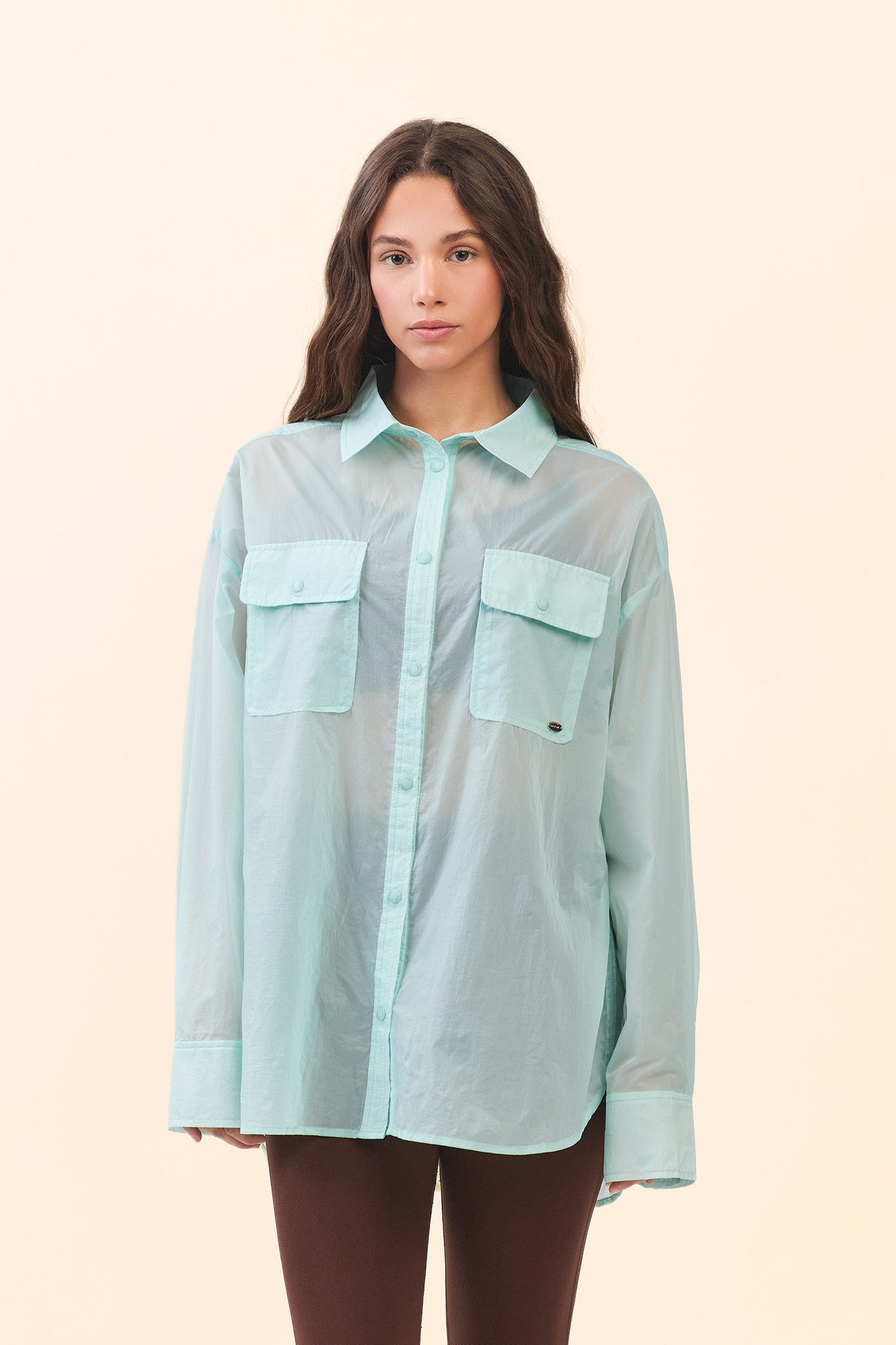 ST188 BREEZE SHIRT L.MINT SOLID