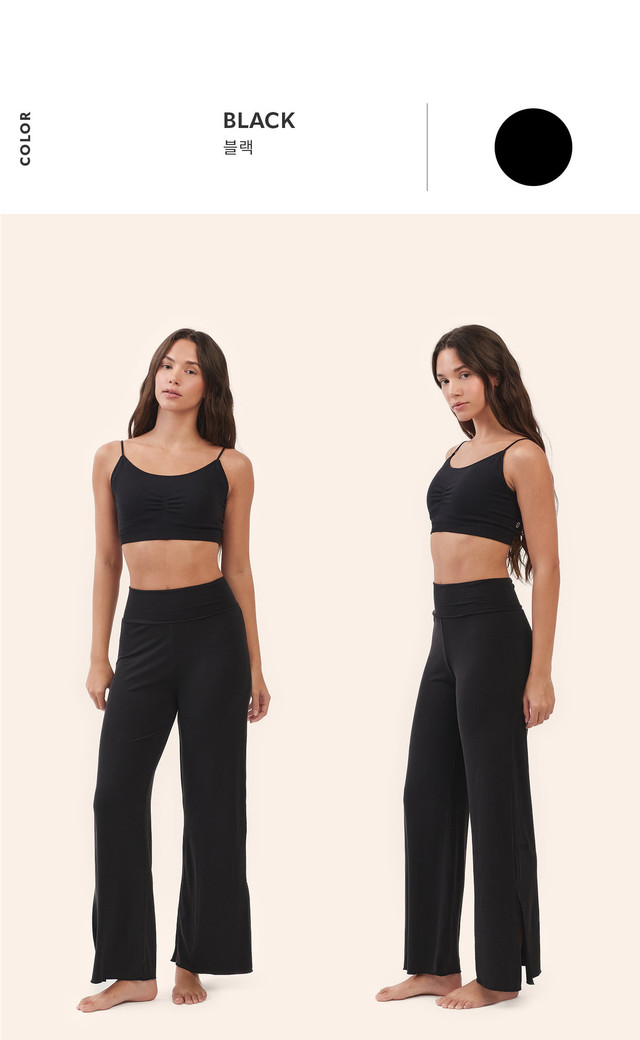 PJ485 RELAX PANTS BLACK SOLID サイズ: SS