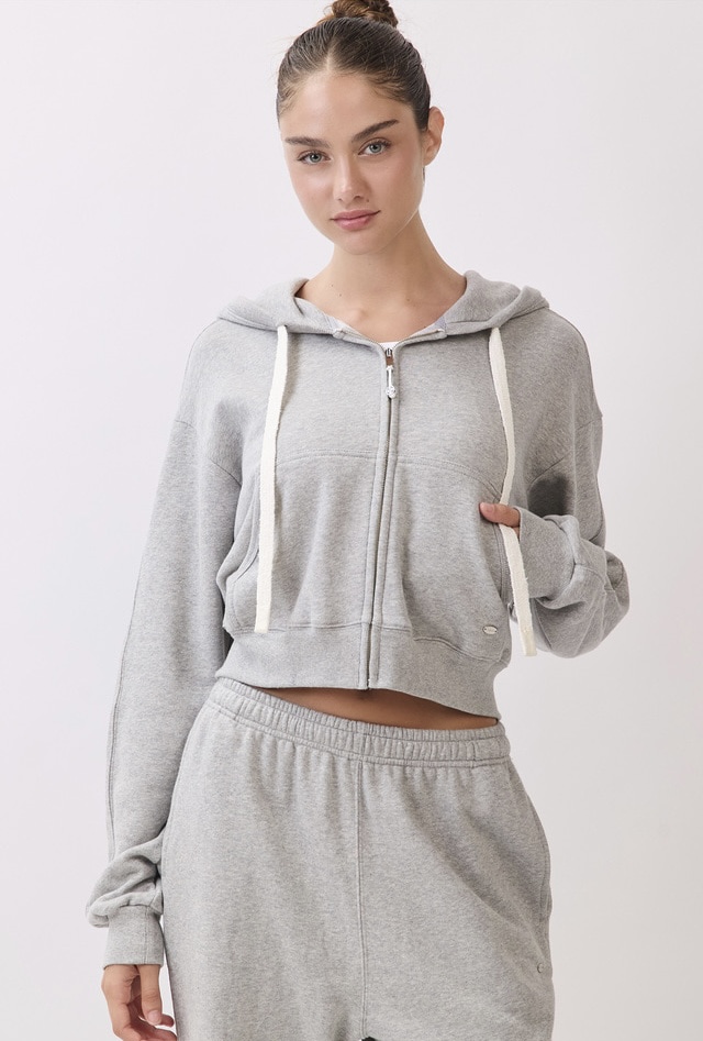 TZ153 ZIP-UP HOODIE M.GRAY サイズ: F