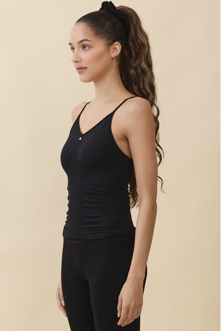 TT010 SIGNATURE TANK TOP BLACK SOLID サイズ: S/M