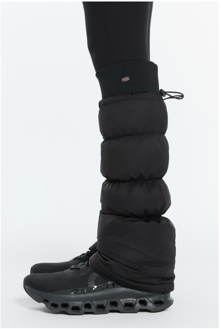 AZ585 GOOSE DOWN LEG WARMER BLACK