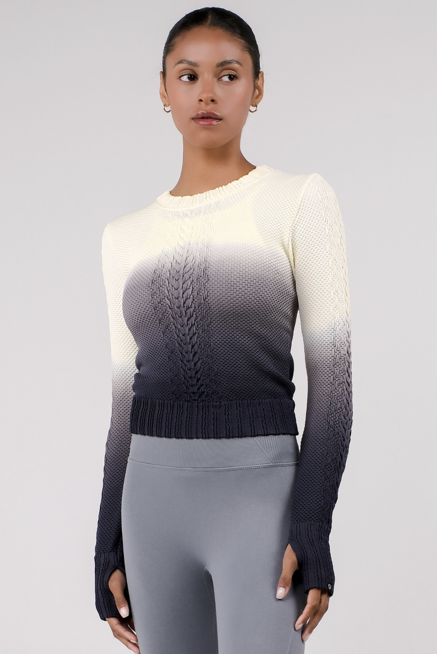 TP141 SPONGE PULLOVER YELLOW GRADATION サイズ: S/M