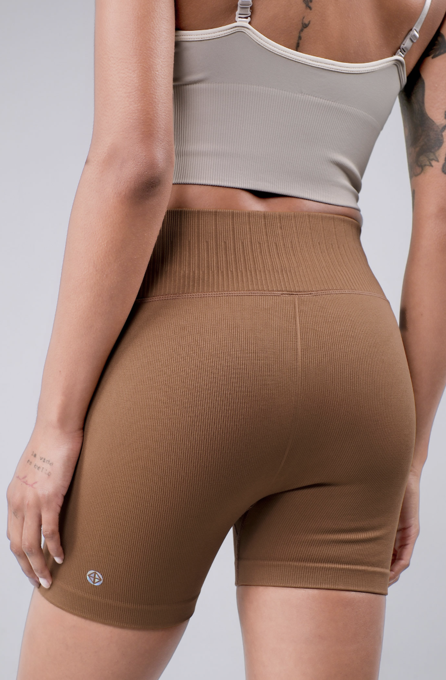 PS441 DOUBLE 3/4 SHORTS MOCHA サイズ: S/M