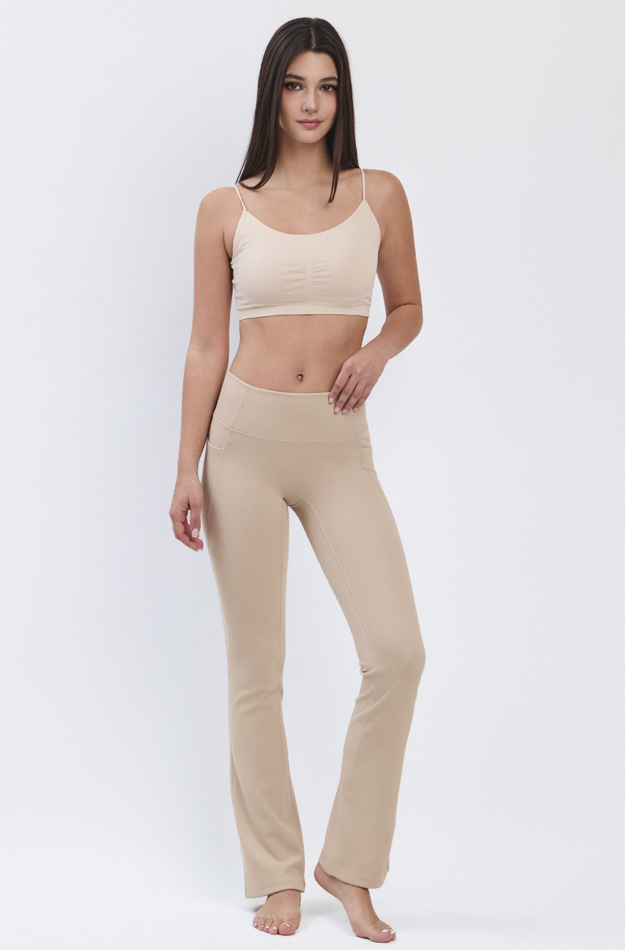 TB044 SEAMLESS BRATOP BEIGE サイズ: S/M