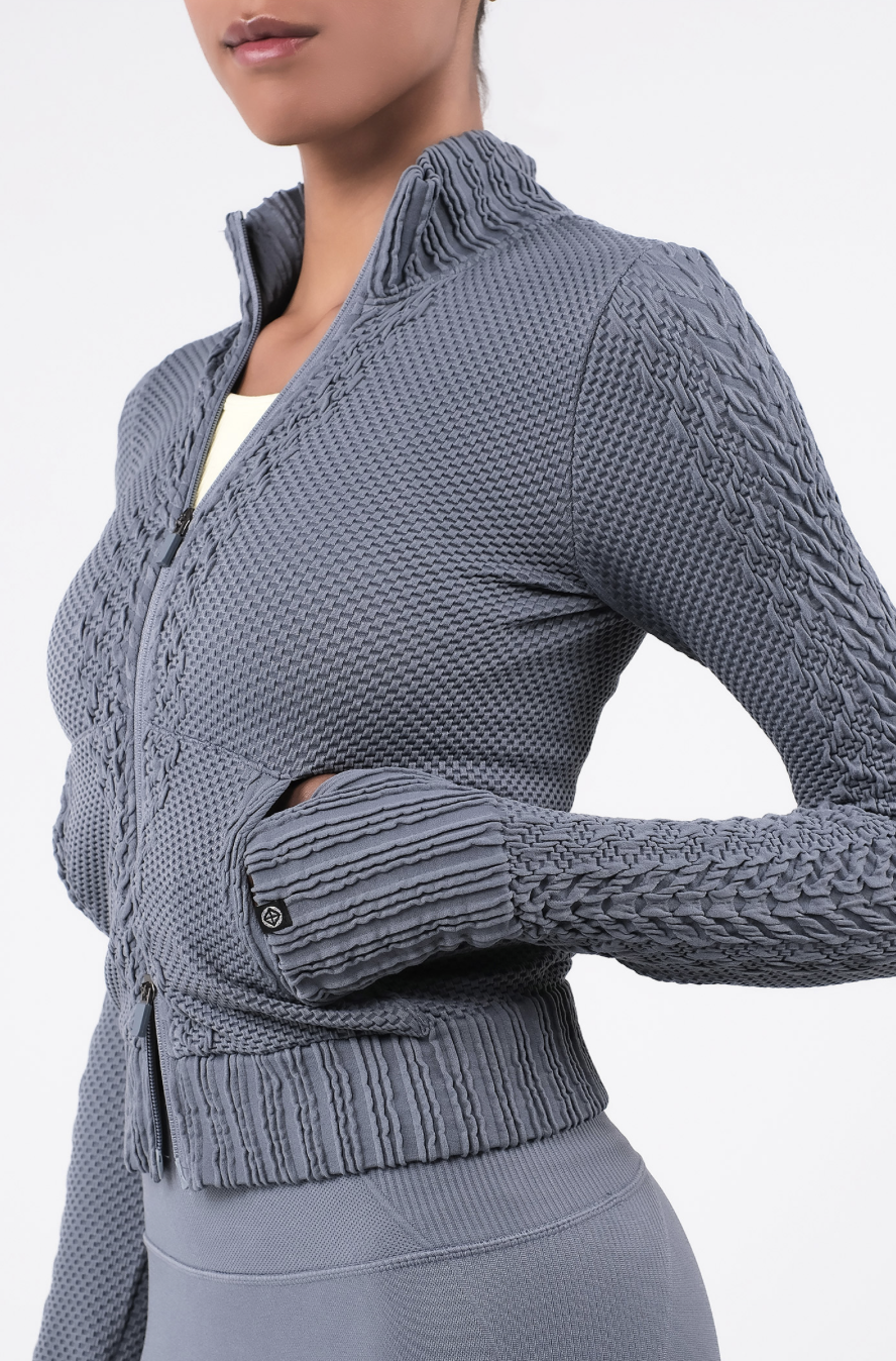 TZ151 SPONGE ZIP-UP GRAY サイズ: S/M