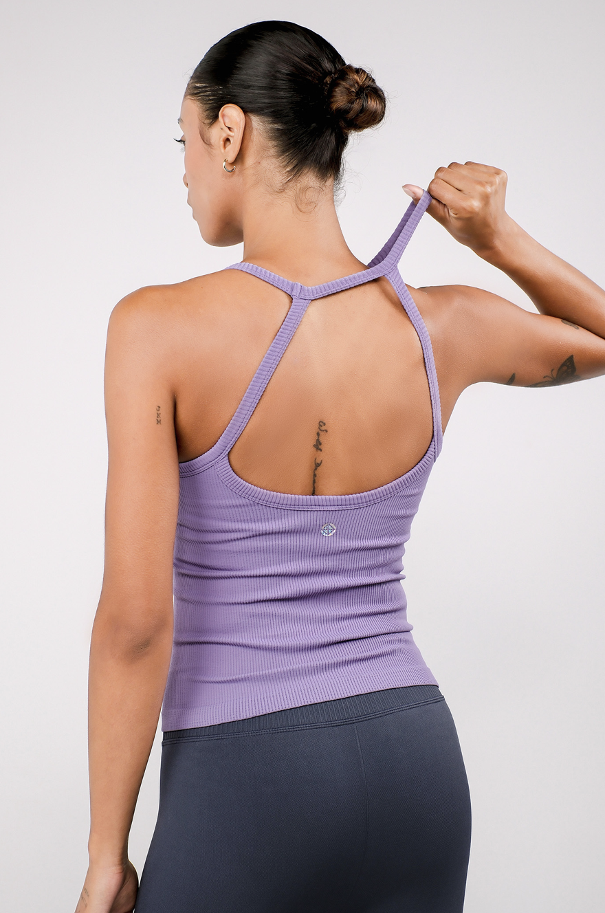 TT002 SIGNITURE HALTER TANK PURPLE サイズ: S/M