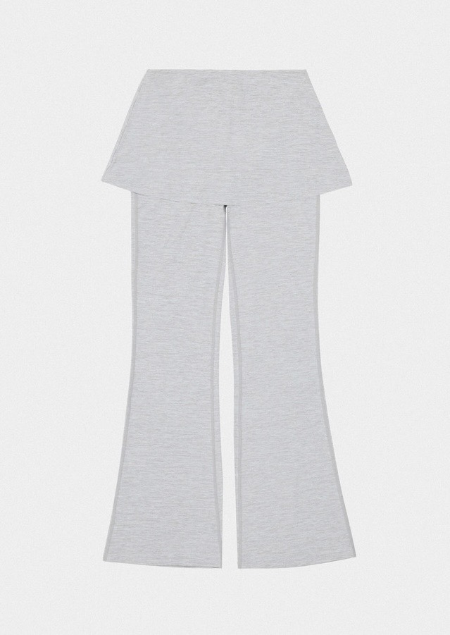 PL452 MOTION WRAP 9 LEGGINGS M.GRAY SOLID サイズ: SS