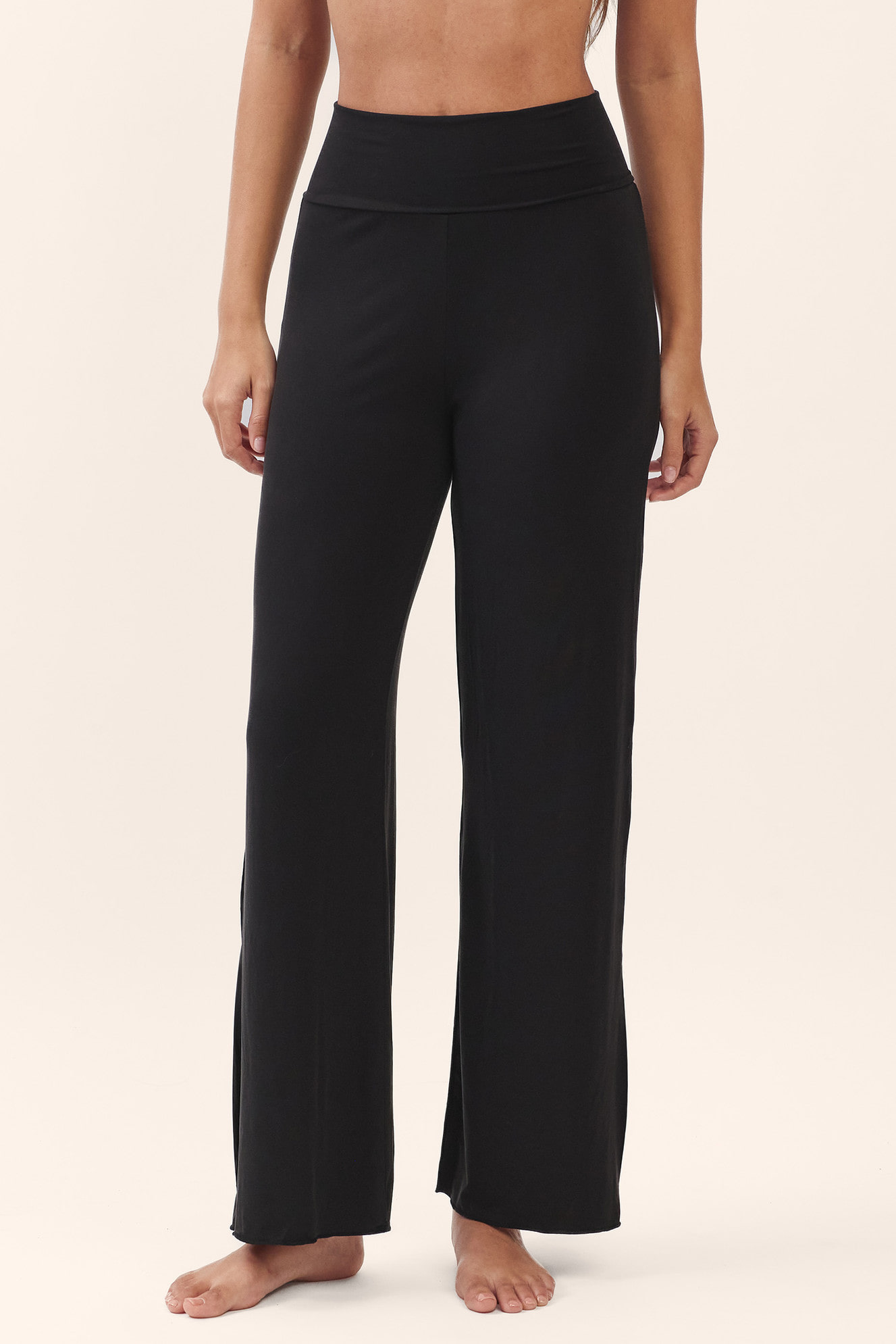 PJ485 RELAX PANTS BLACK SOLID