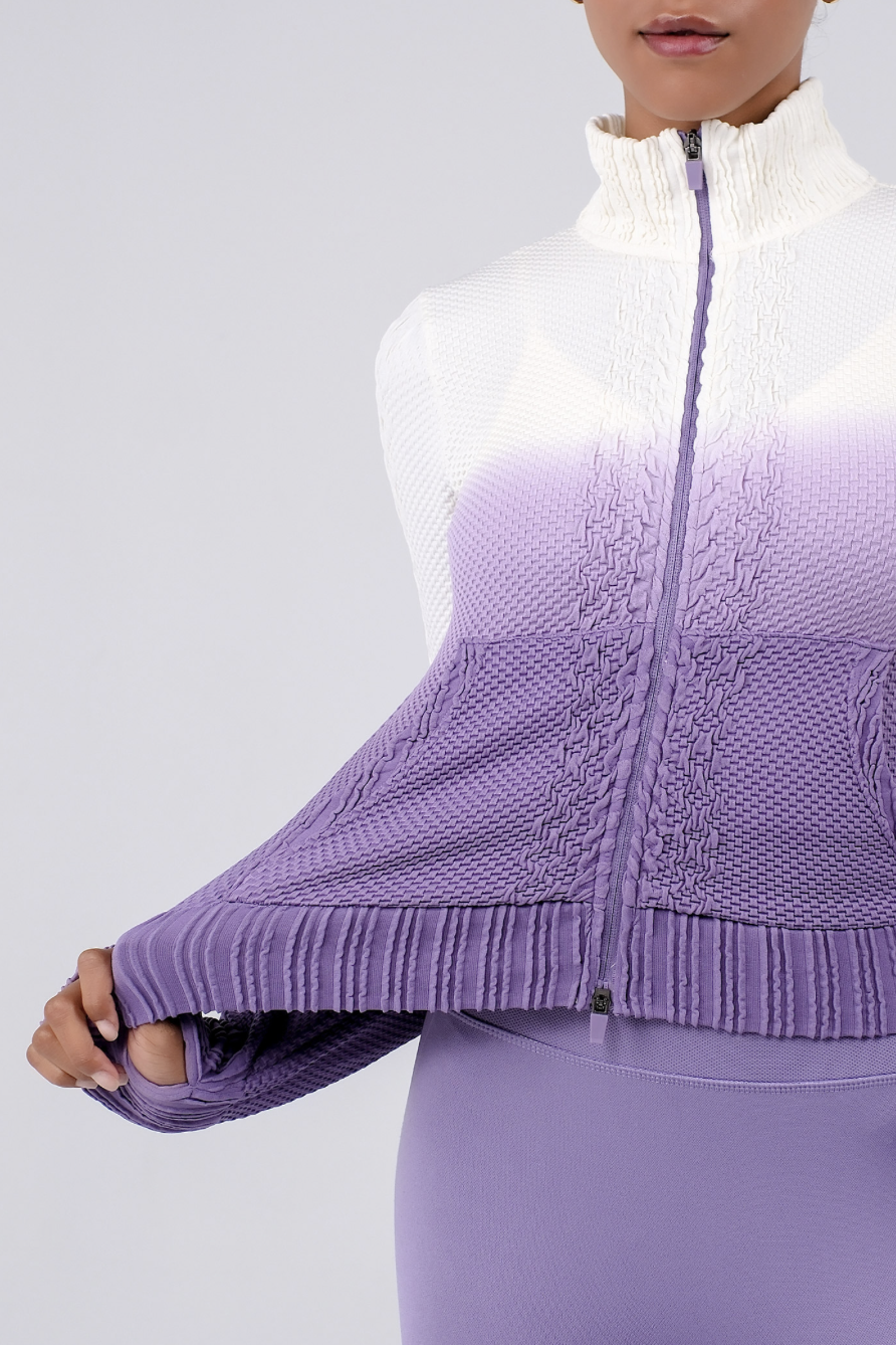 TZ151 SPONGE ZIP-UP PURPLE GRADATION サイズ: S/M